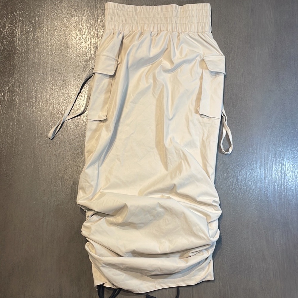 Long Adjustable Drawstring Skirt - image 3